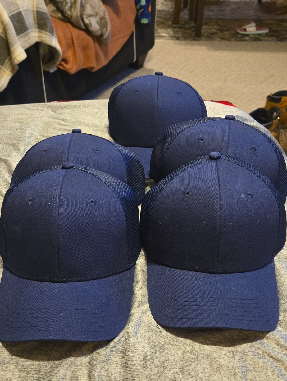 5 Classic Navy Mesh Trucker Hats